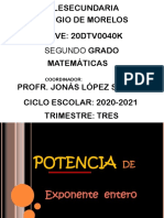 Potencia de Exponente Entero 2°