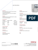 Especificación técnica de equipo hematológico BC-3600New-6