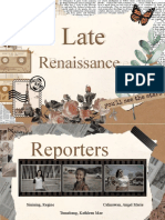 Late Renaissance Presentation-HUM101
