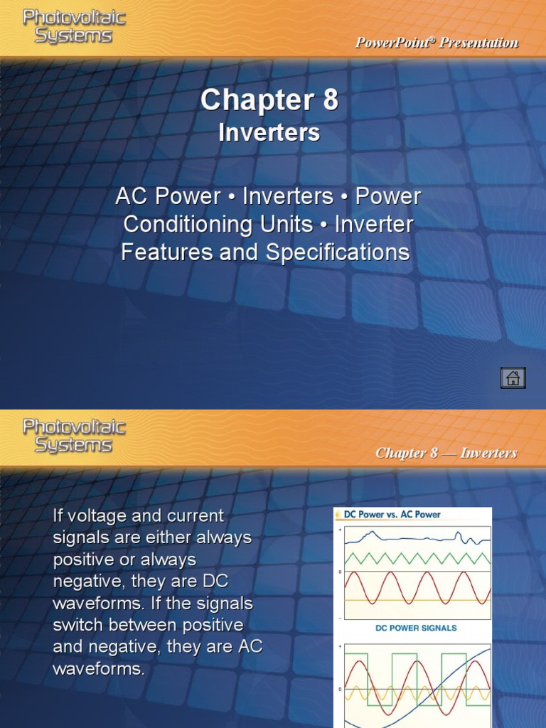 Chapter 8 Power Point | PDF | Power Inverter | Alternating Current
