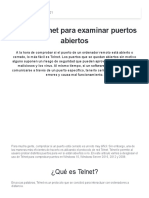 Utilizar Telnet para Examinar Puertos Abiertos