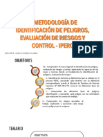 Identificación de peligros y evaluación de riesgos según normatividad