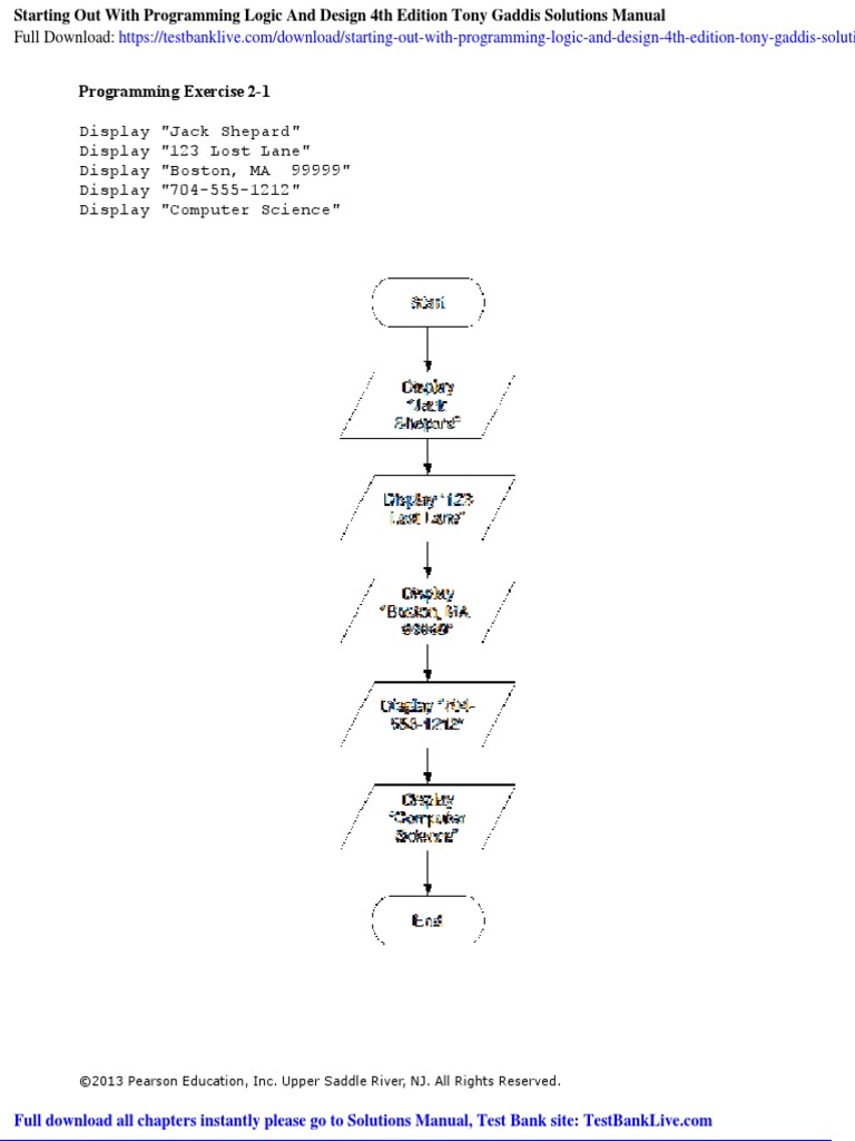 Starting Out With Programming Logic and | PDF