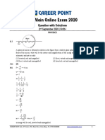 JEE Main Online Exam 2020: Question With Solutions