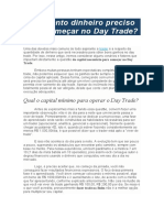 De Quanto Dinheiro Preciso para Começar No Day Trade