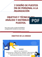 3.1 Objetivo y Técnica Del Análisis y Diseño de Puestos