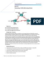 Modul 9 Subnetting Ipv4 - II: Lab - Designing and Implementing A VLSM Addressing Scheme