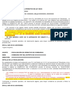 Modelo de Llenado de Acta-Operativo de Ley Seca y Comisaria