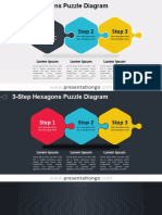 3-Step Hexagons Puzzle Diagram Guide