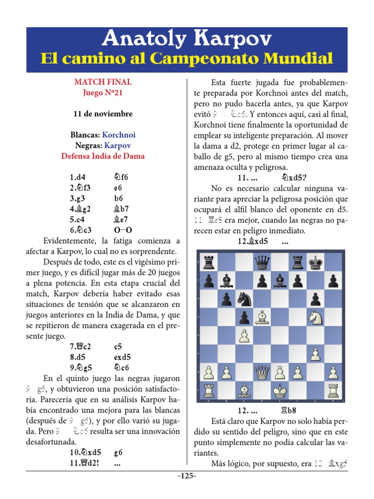 Análisis de la Defensa India de Dama | PDF | Juegos tradicionales ...