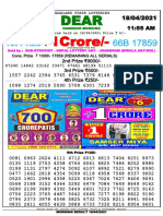 1crore/-: 1st Prize 66B 17859