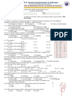 SUMMATIVE TEST IN MATHEMATICS 7 4th