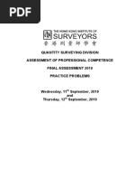 2019 - APC Part 2 Assessors Notes