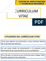 El Curriculum Vitae