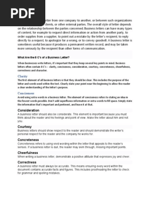 Business Letter