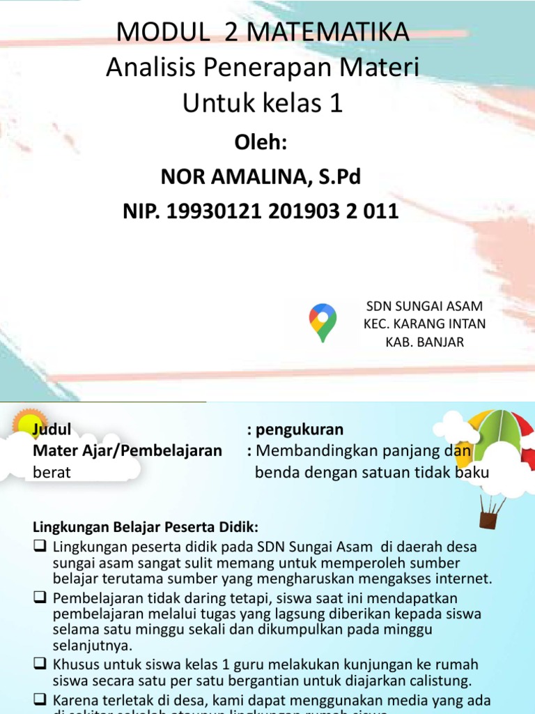 Analisis Materi Modul 2 Matematika