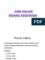 Sains Dalam Bidang Kesehatan