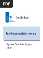 IV. Network Modeling, Simple System