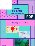 Unit Exams: Oral and Written