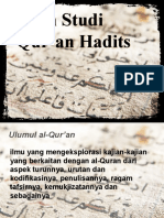 Arah Studi Qur’an Hadits