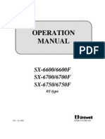 sx6600 03 Operation