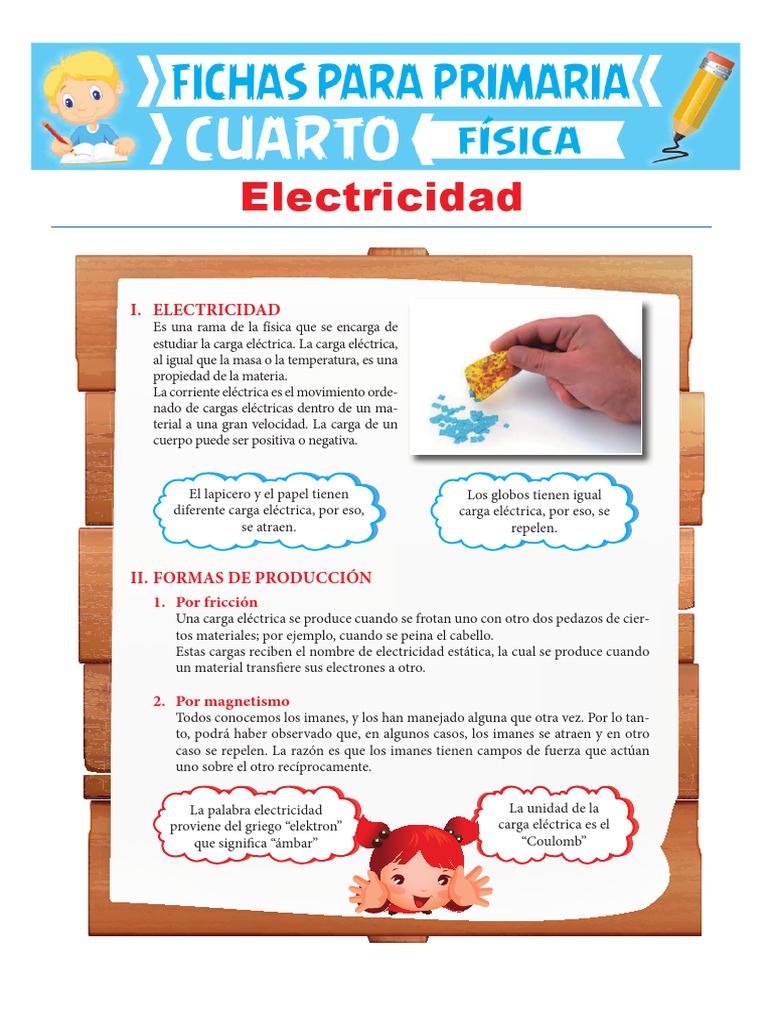 Hojas De Trabajo De Electricidad Para Cuarto Grado “Detectives Del