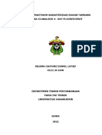 Laporan Praktikum Karakterisasi Bahan Tambang Acara Ii:Analisis X-Ray Fluorescence