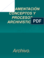 Fundamentación Conceptos y Procesos Archivisticos