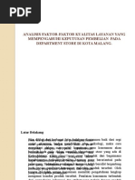 Download Analisis Faktor-Faktor Kualitas Layanan Yang Mempengaruhi Keputusan Pembelian by anton050491 SN50370828 doc pdf
