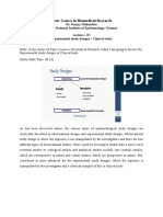 Lec-07 Experimental Study Designs Clinical Trials