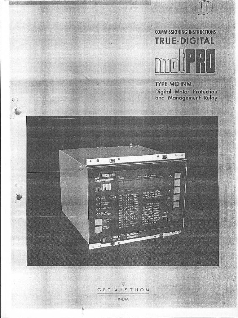 MotPRO Commissioning Manual | PDF