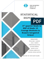 Statistical Report on 3rd Quarter ESP Grades