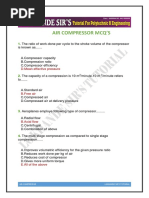 Air Compressor MCQ'S: D.Mean Effective Pressure