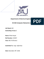 Department of Electrical Engineering EE-462 Computer Networks Lab