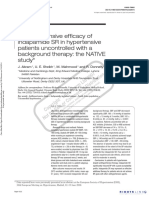 Antihypertensive efficacy