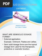 Ointment: Presentation By: Ms. Krutika H. Pardeshi