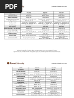 University Academic Calendar Current