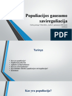 Populiacijos Gausumo Savireguliacija