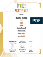 Sertifikat Maulana Mahmudi