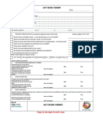 HSE 05-016a Hot Work Permit