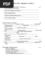 Project 3 Unit 1 Test Overview | PDF | Language Arts & Discipline