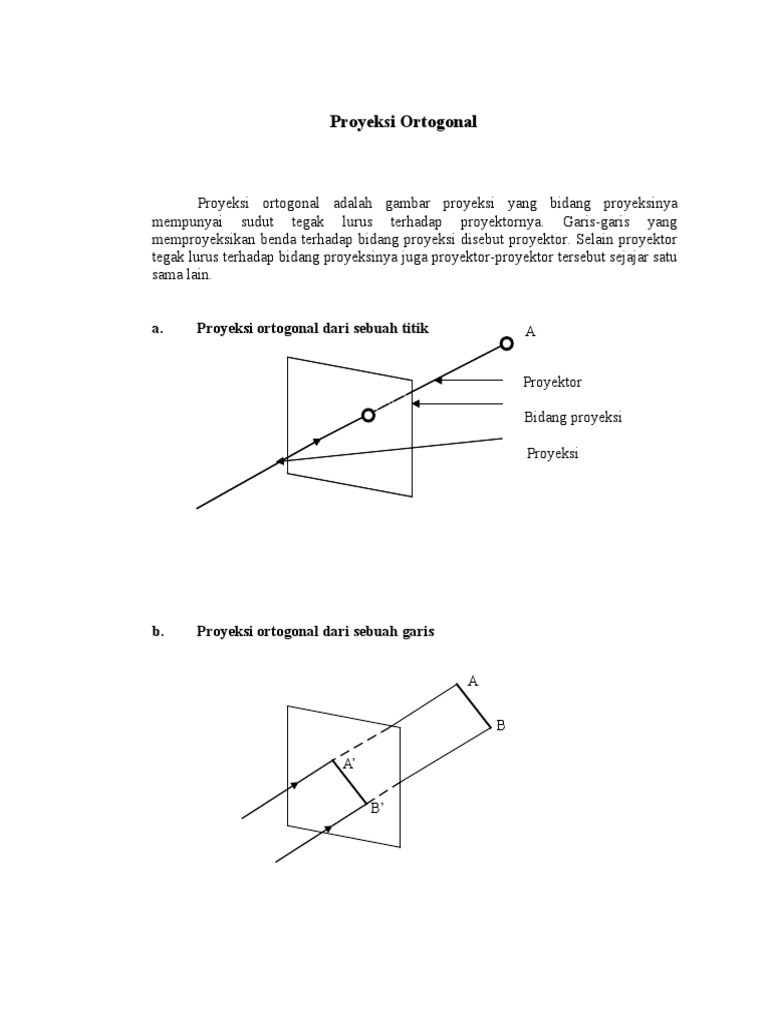 Proyeksi Ortogonal | PDF