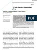 Institutional Quality and Initial Public Offering Underpricing: Evidence From Hong Kong