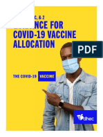 Guidance For Covid-19 Vaccine Allocation: PHASE 1B, 1C, & 2