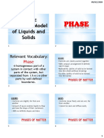 Phase: Kinetic Molecular Model of Liquids and Solids