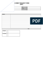 Payment Request Form (PRF)