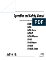 Operation and Safety Manual: Boom Lift Models