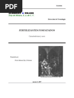 Fertilizantes fosfatados, características y usos