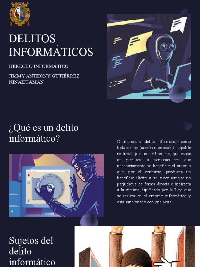 Delitos Informáticos y Ley N.º 30096 | PDF | Cibercrimen | Derecho penal