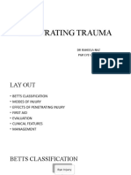 Penetrating Trauma: DR Raheela Naz PGR Eye Unit 2